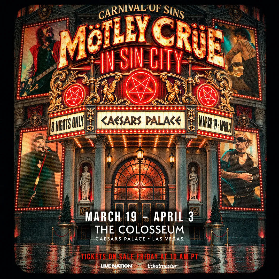 Mötley Crüe Schedule 2027 Las Vegas Residency at The Colosseum